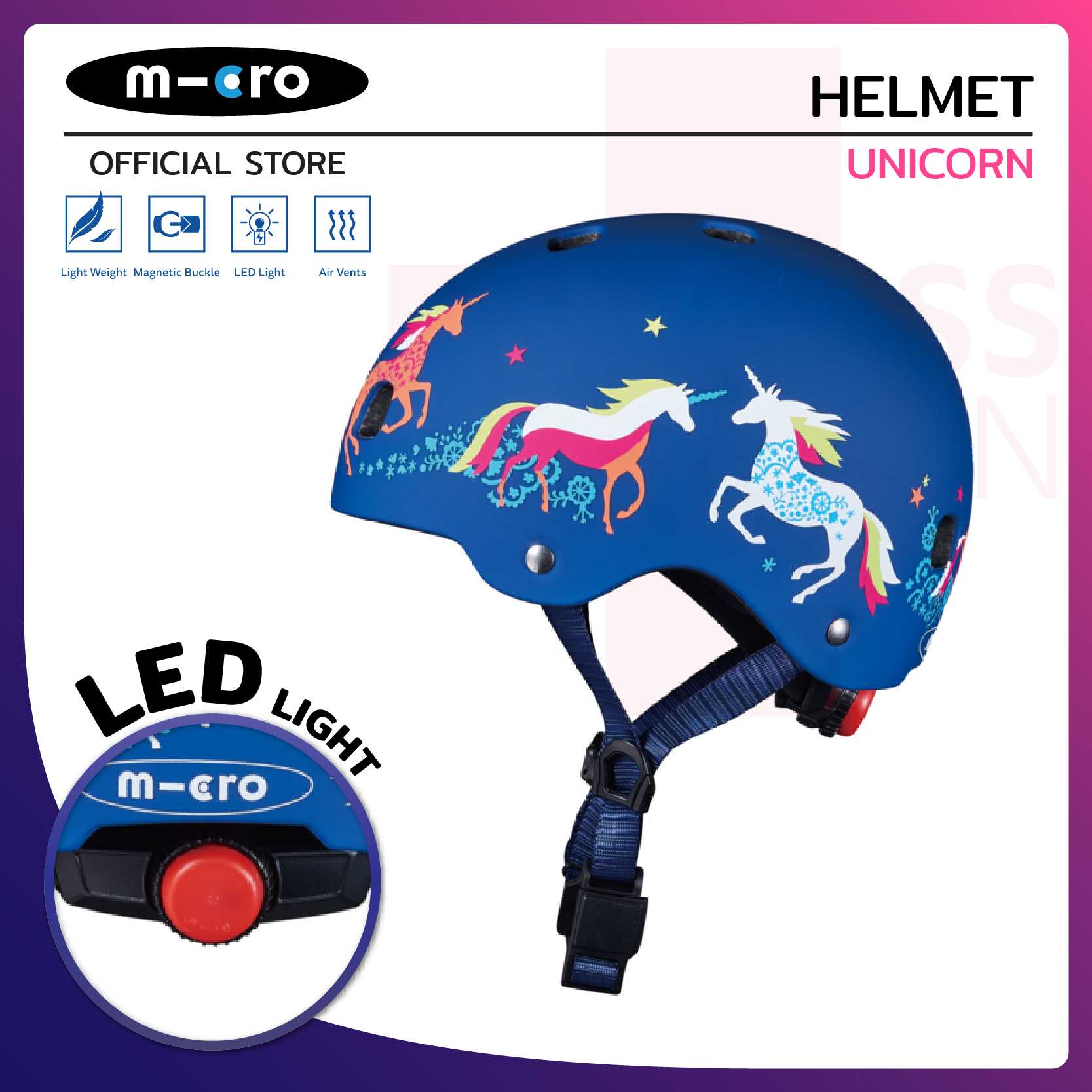 Micro Helmet Unicorn - S