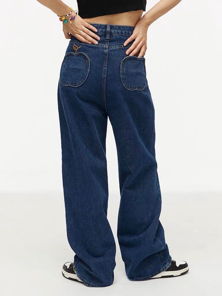 [PRE-ORDER] Baggy jean with apple pocket