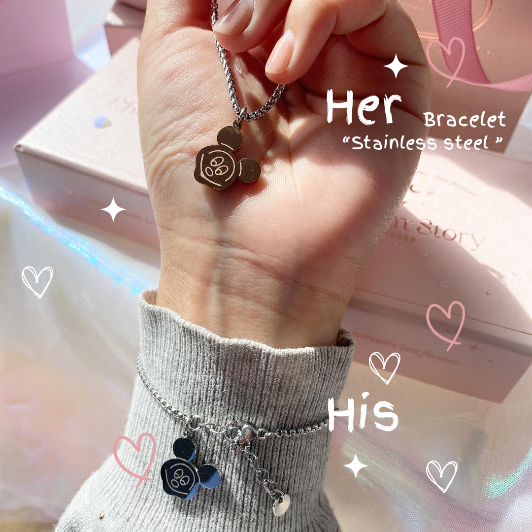 สร้อยข้อมือ Micky stainless steel 