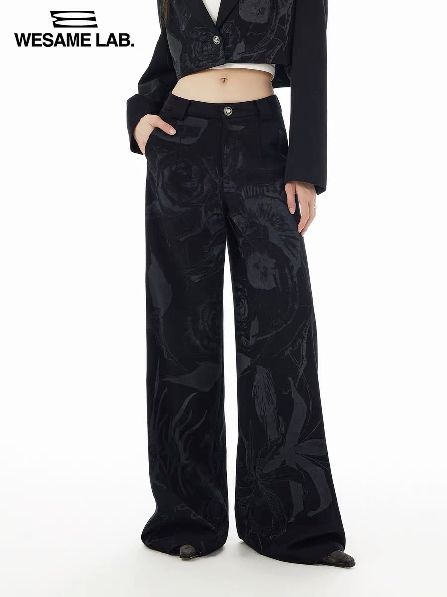 [PRE-ORDER] WESAME LAB floral trousers