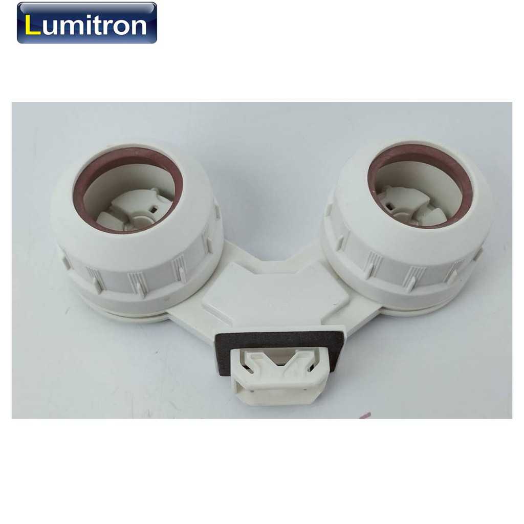 ขั้วหลอดฟลูออเรสเซนต์ ขั้วบิดกันน้ำ(หัวคู่) #LHWPFLT8-VS-1 หลอด T8 2หลอด ยี่ห้อVossloh