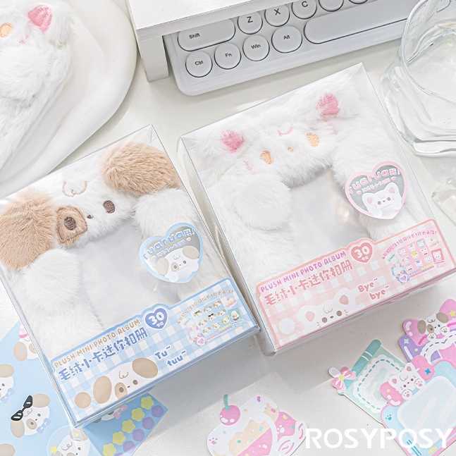 Rosy Posy แฟ้มการ์ด1ช่อง อัลบั้มใส่รูป โพลารอยด์ 3นิ้ว Plush mini Photo album