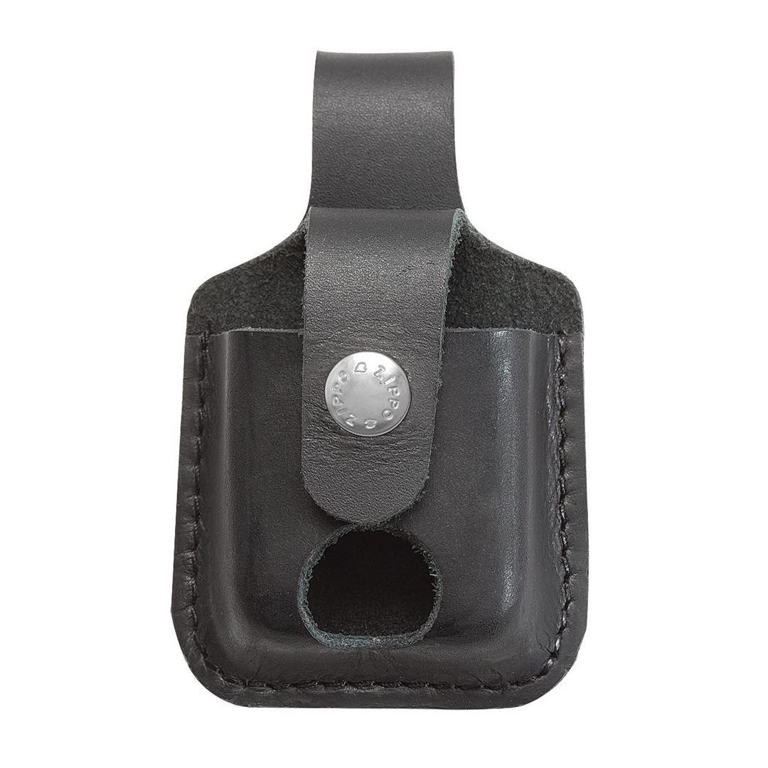 Zippo LPTBK Black Lighter Pouch- Thumb Notch