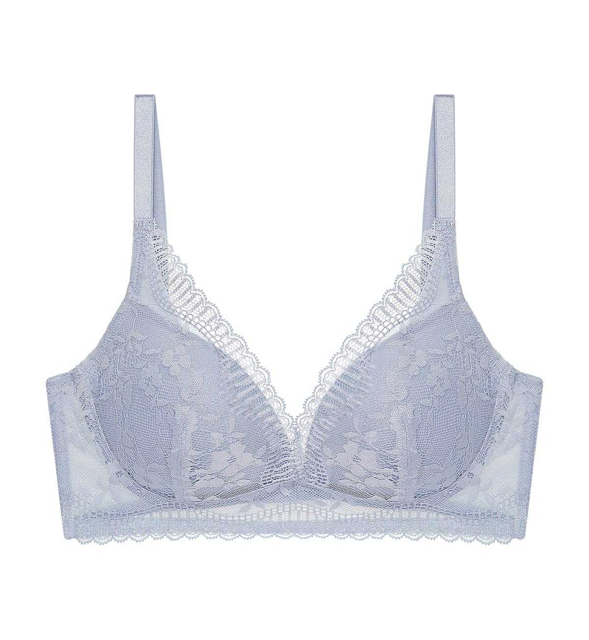 Bargain Triumph 10214390 Aqua Fresh HU DV 00QO เสื้อชั้นในรูปแบบไม่มีโครงคัพทรง PU สีเทา