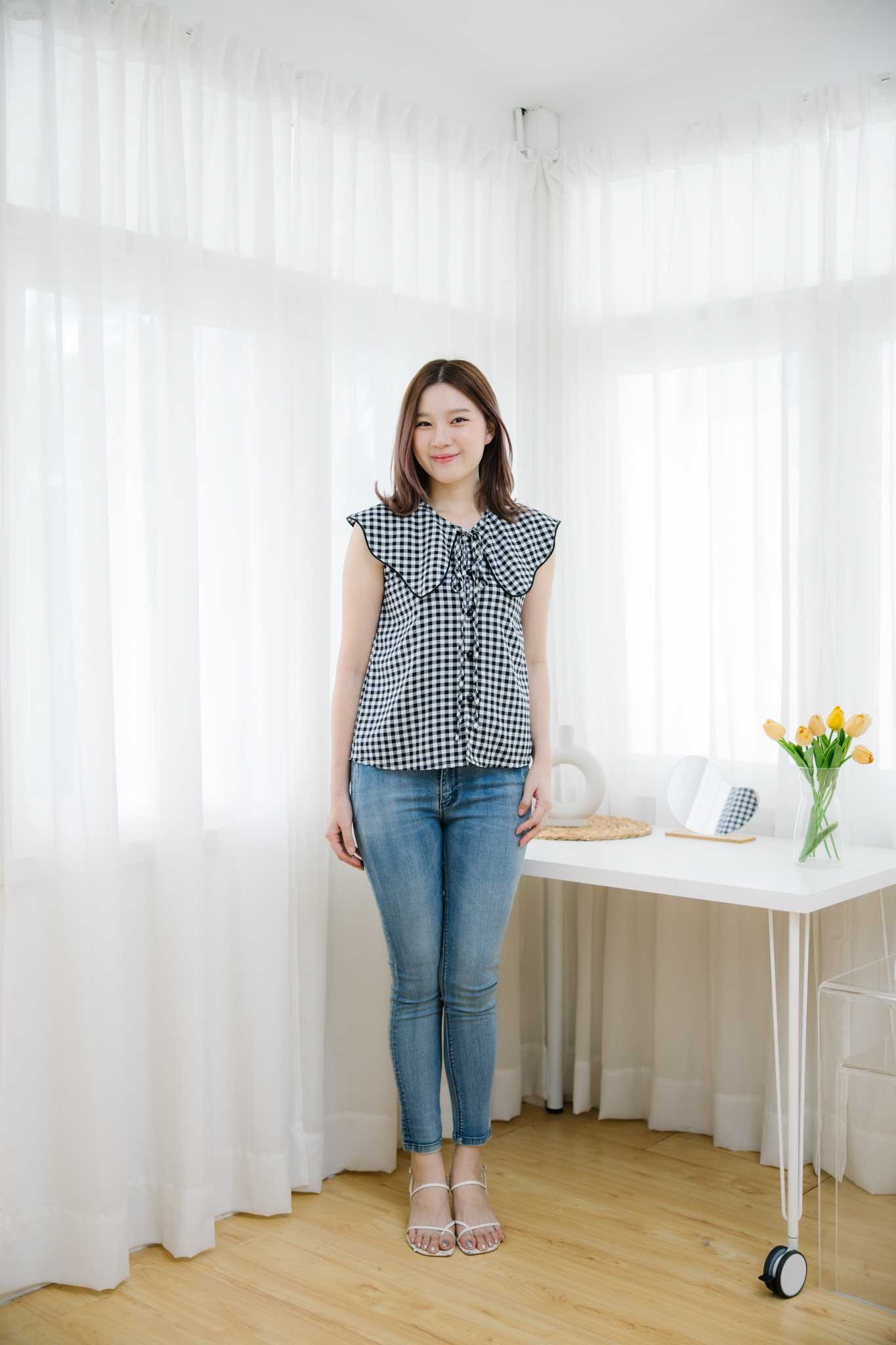 เสื้อให้นม Scott stripe butterfly top