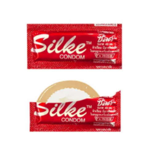 LifeStyles Silke Red Condom ถุงยางอนามัย ผิวเรียบ 49 มม1 กล่อง (100 ชิ้น)