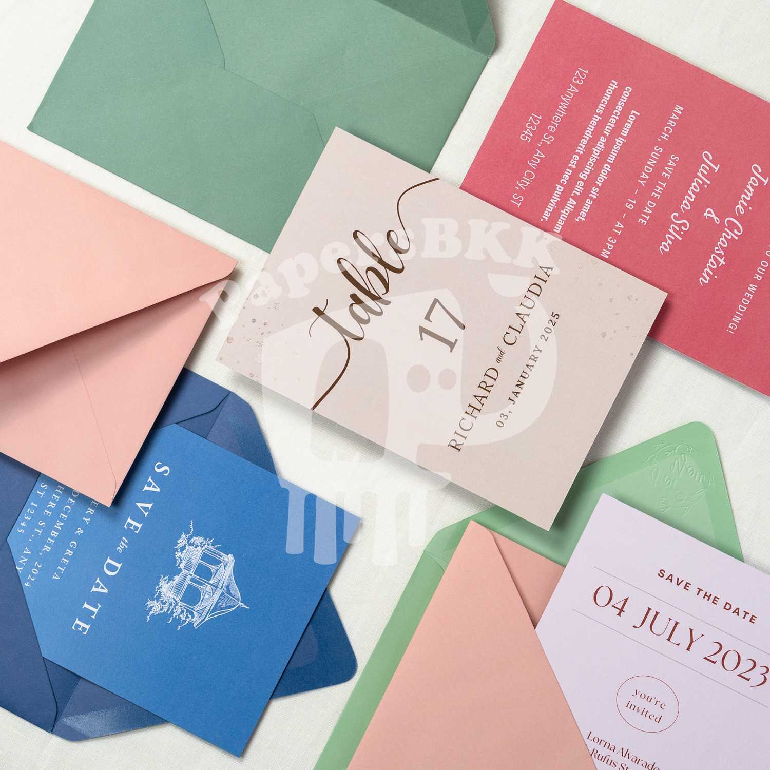 Vintage Envelope 4x6/5x7 นิ้ว ยุโรป ซอง การ์ดแต่งงาน สินค้าพิเศษ (50ชอง/1แพค)