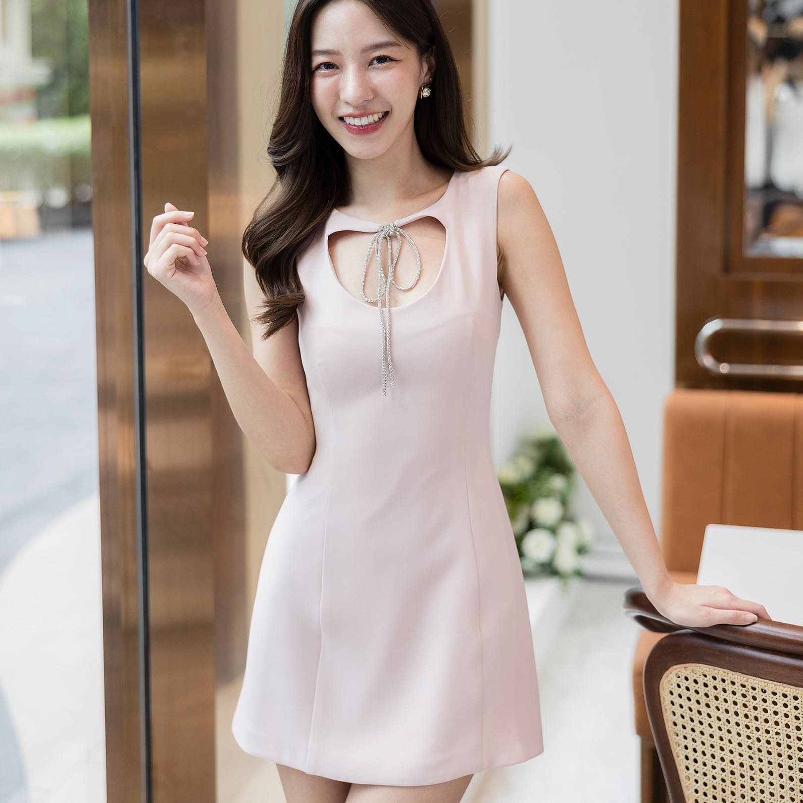 KATE Mini Dress สี Pink พร้อมส่ง