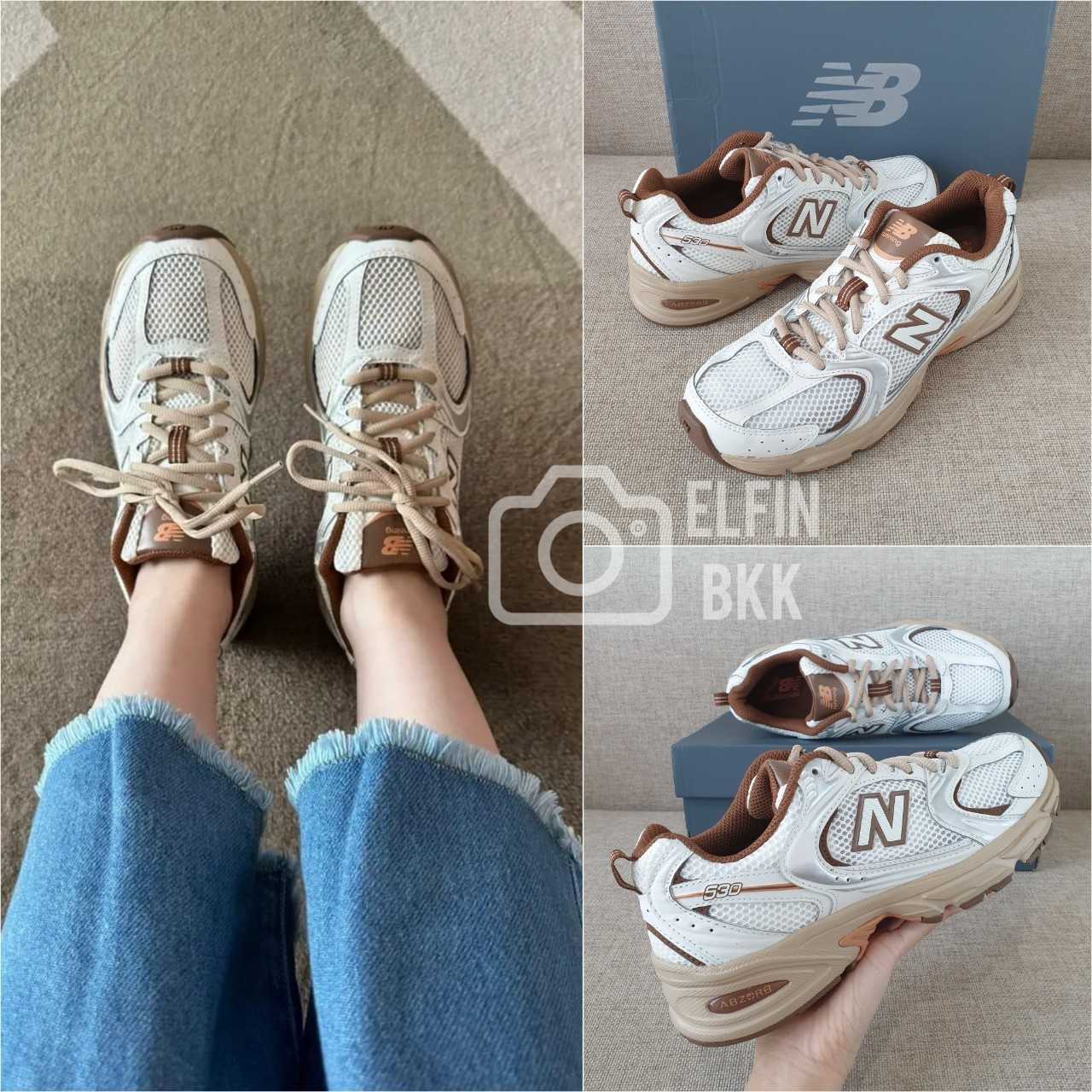 ขายดี⭐ รองเท้าผ้าใบ New Balance MR530 530SH ครีม เบจ 530AA1 ไข่มุก 530AA น้ำตาลมอลต์ 530WJ ชานม