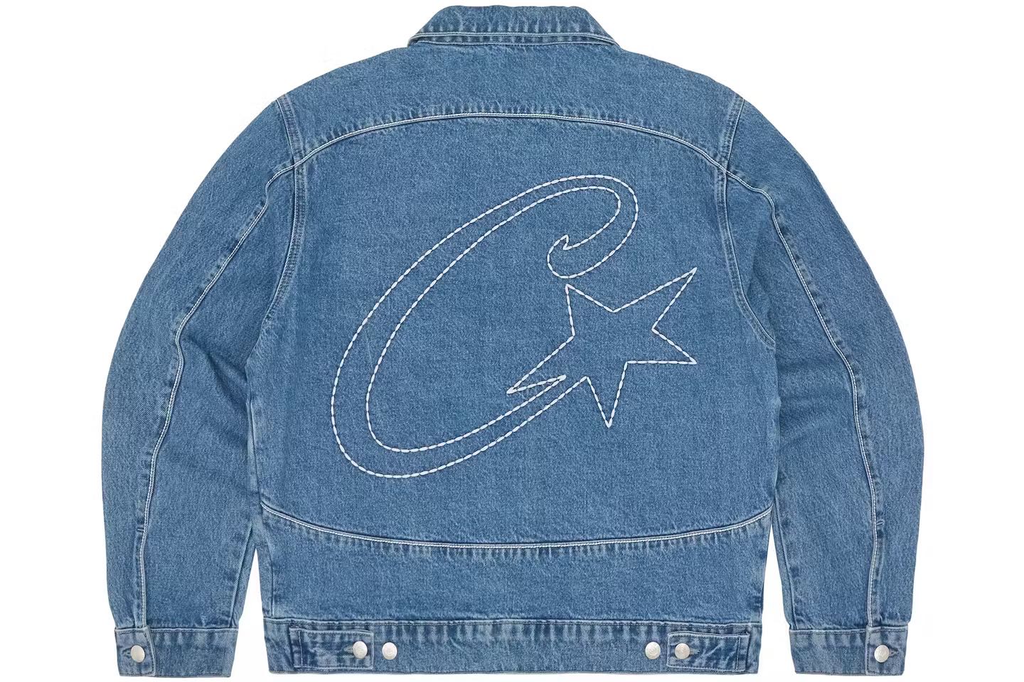 Corteiz C-Star Denim Trucker Jacket Blue