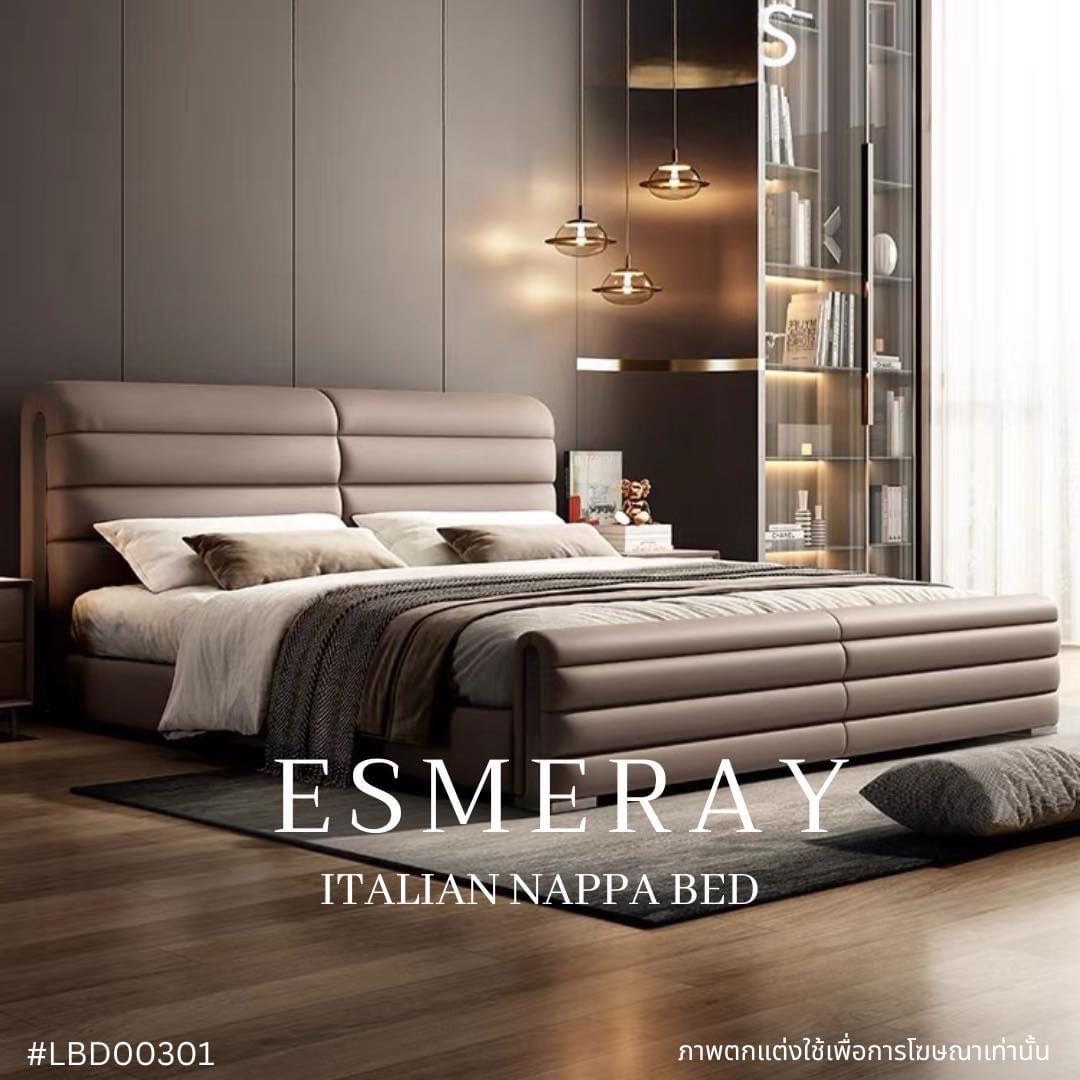 ESMERAY Italian Nappa bed