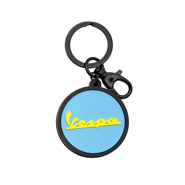 RUBBER KEYCHAIN BLUE-YELLOW 