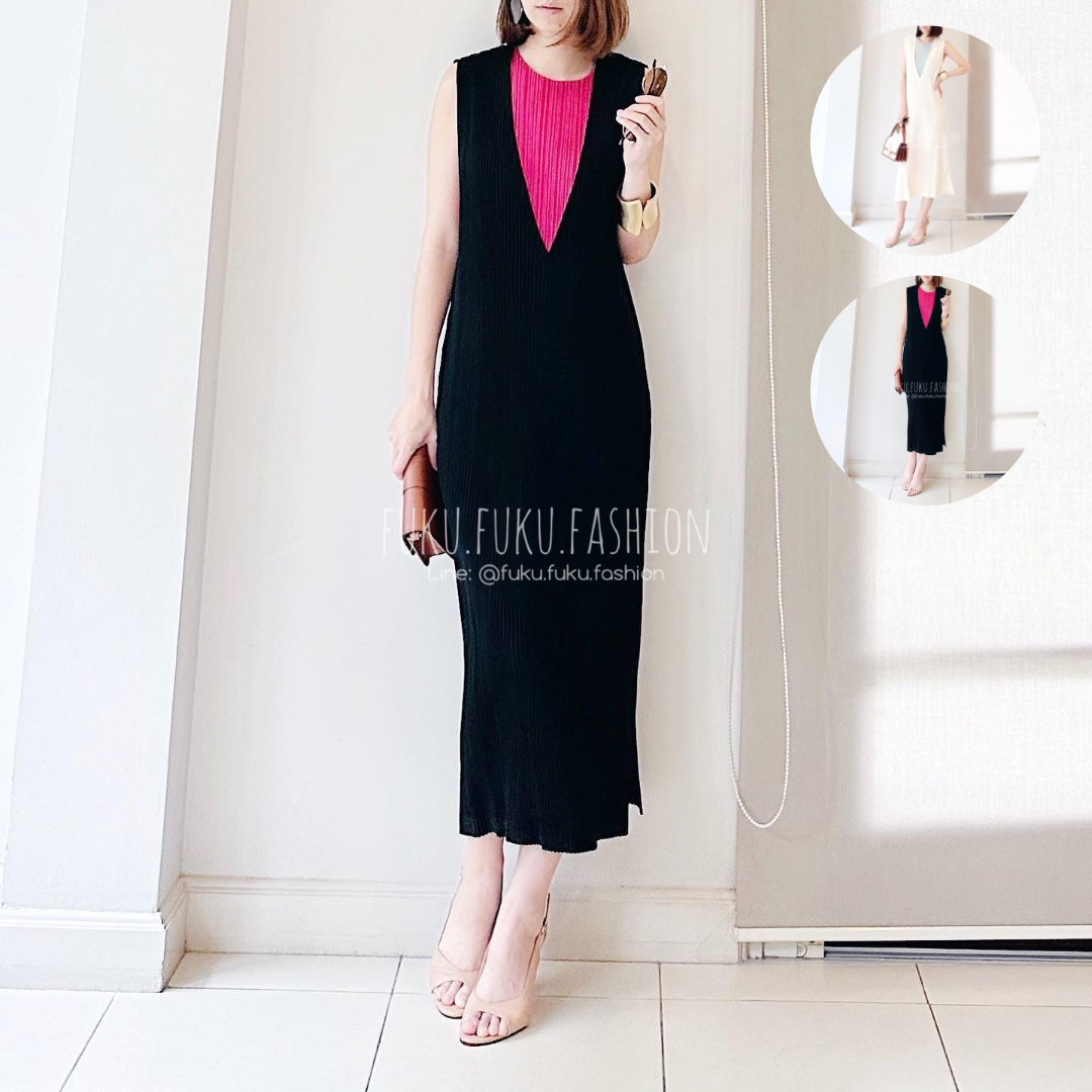V Pleat Jumpsuit
