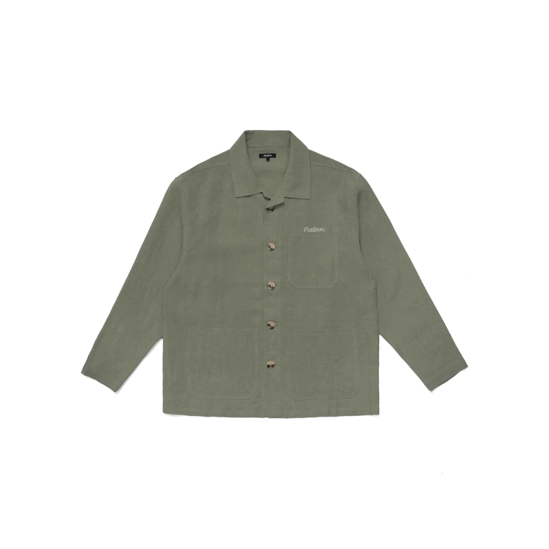 MALBON GOLF CAYMAN LINEN CHORE JACKET