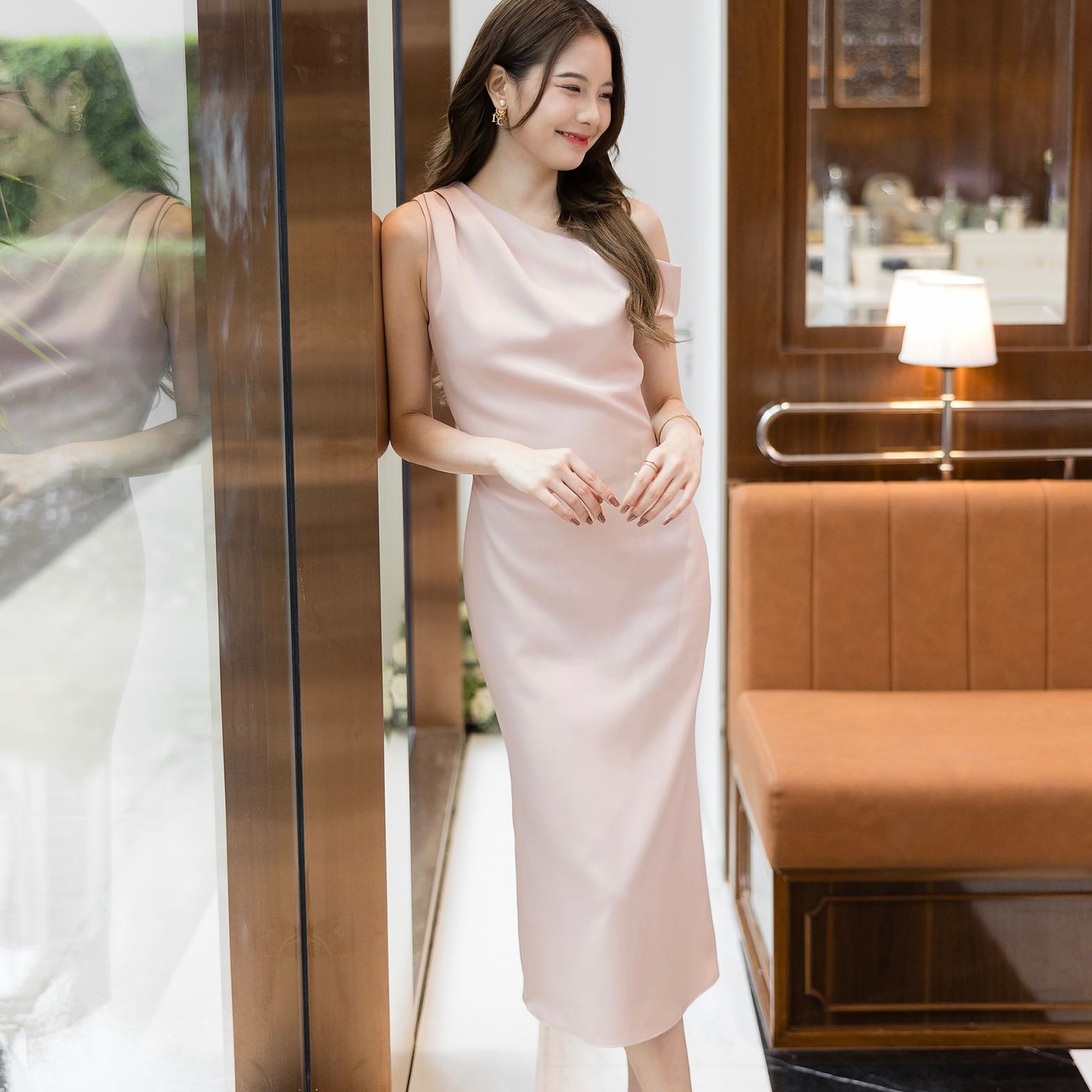 CATIA Dress สี Champagne พร้อมส่ง