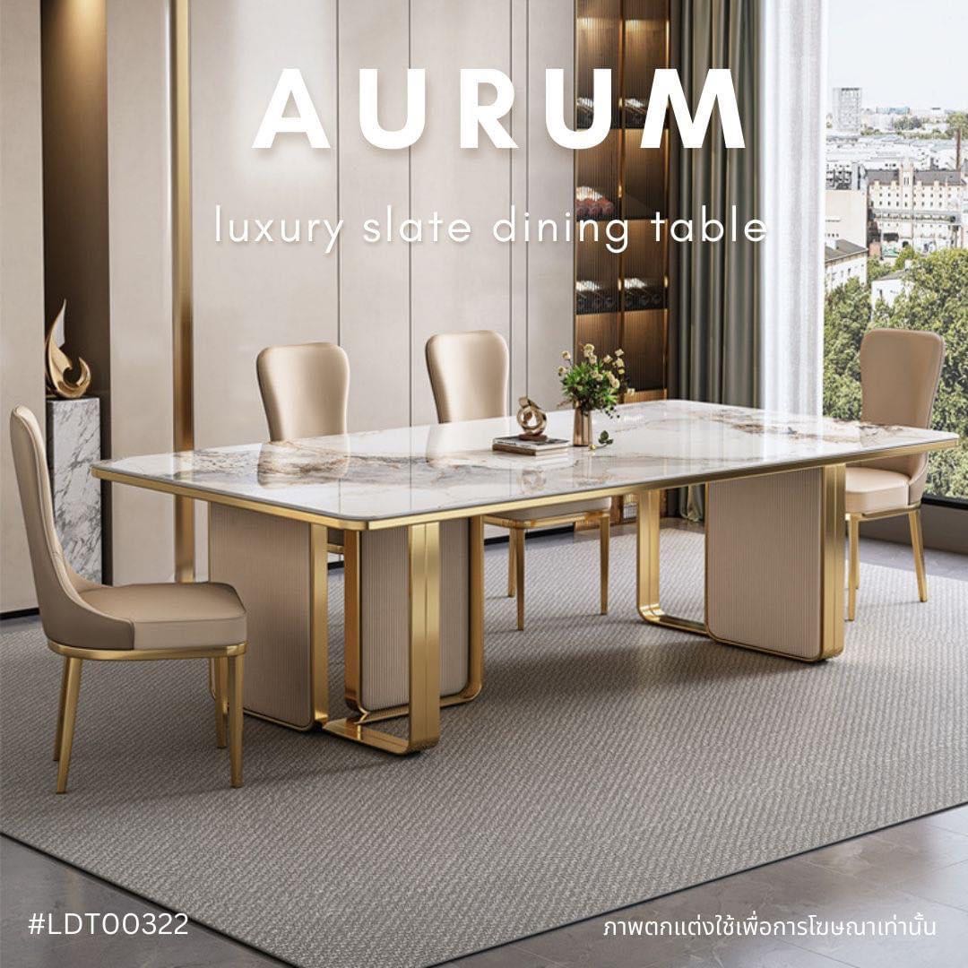 AURUM luxury slate dining table 