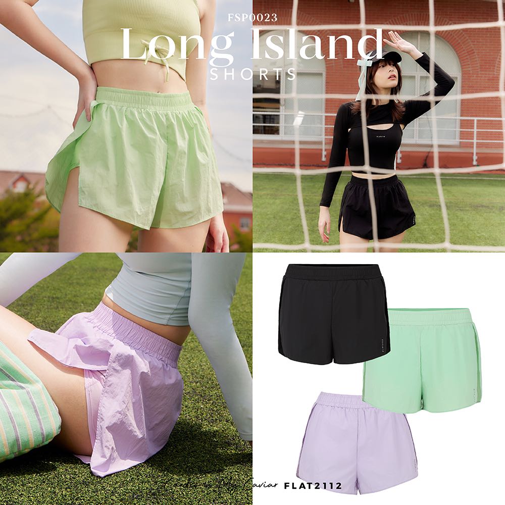 FLAT2112 FSP0023 : LONG ISLAND SHORTS กางเกงขาสั้นแบบ 2 in 1