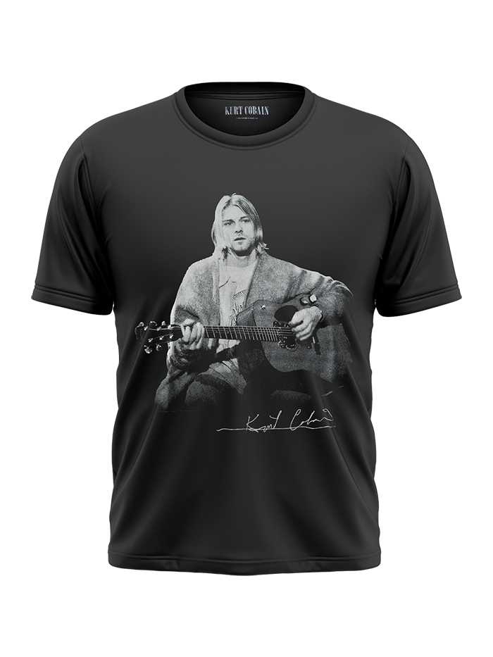 KURT COBAIN MEN’S : GUITAR LIVE PHOTO