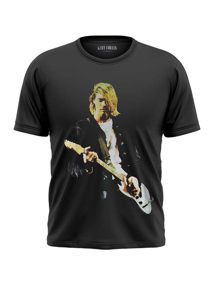 KURT COBAIN MEN’S : GUITAR PHOTO COLOUR