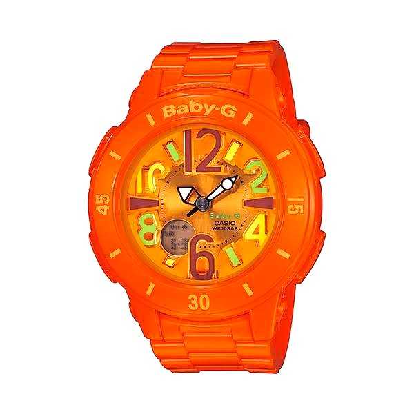 CASIO BABY-G นาฬิกาข้อมือ รุ่น BGA-171-4B2DR ตัวเรือนและสายสีส้ม หน้าปัดดิจิทัลอะนาล็อก
