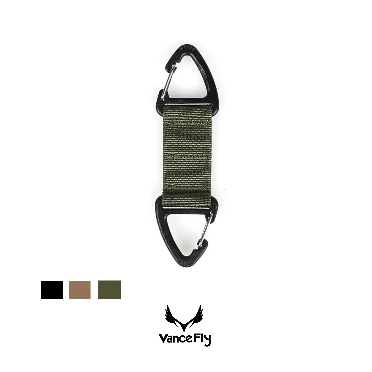 คาราไบเนอร์ 2 ทาง Double Carabiner มี 3 สี แบรนด์ VanceFly