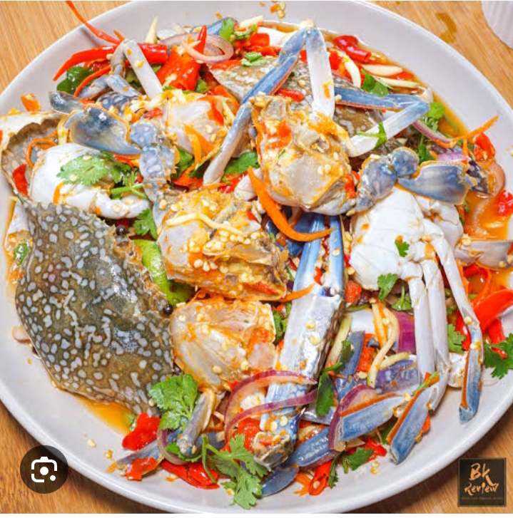 ยำปูม้า ร้านสถานี ตำ ยำ นัว