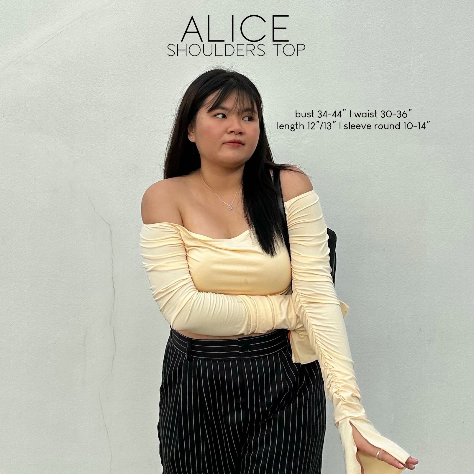 Alice shoulders top