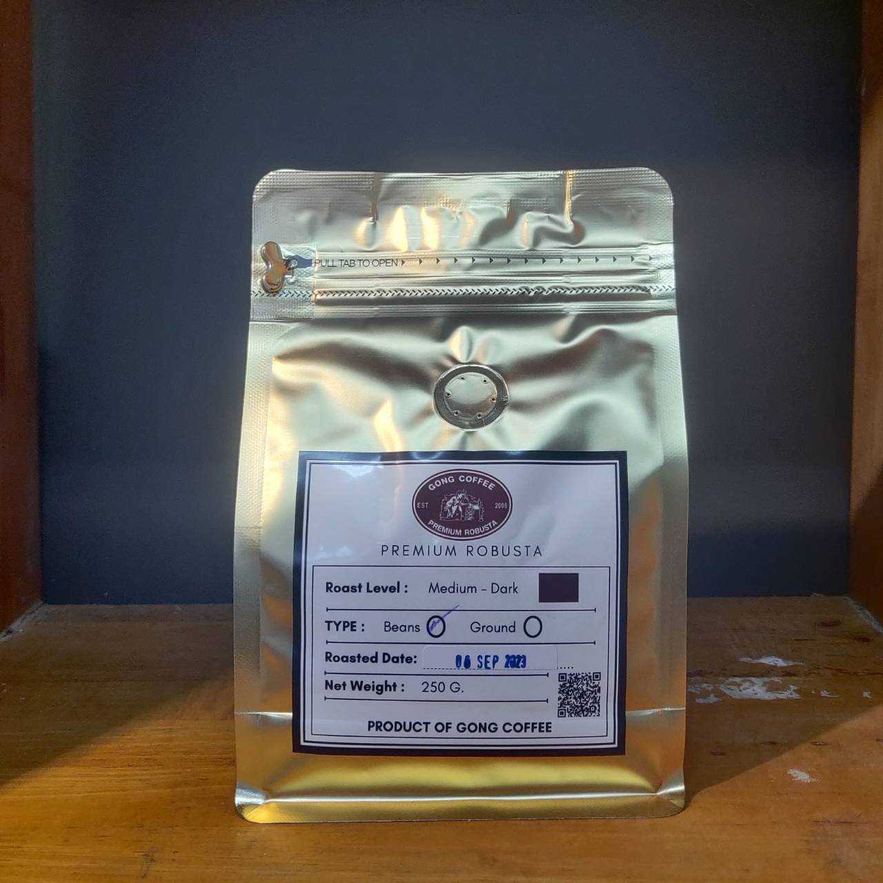 ก้อง คอฟฟี่ กาแฟคั่วพรีเมี่ยม 250g /Gong coffee Premium 250g