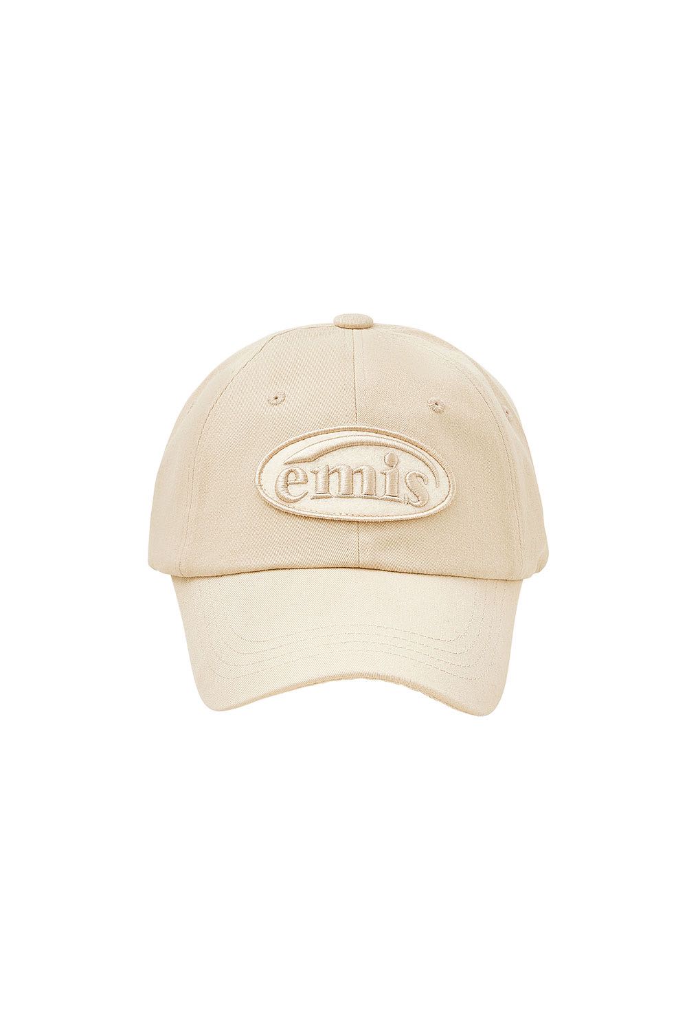 (พร้อมส่ง) EMIS - TONE ON TONE WAPPEN BALL CAP-BEIGE