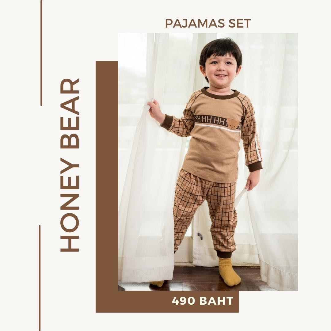 HoneyH Honey Bear 24 - Pajamas ตารางเข้ม