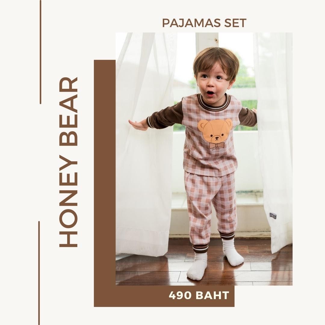 HoneyH Honey Bear 25 - Pajamas ตารางอ่อน