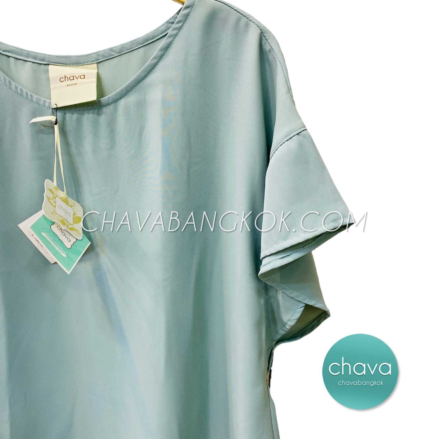 เสื้อ Top / BLOUSE (สีเขียวครีม)