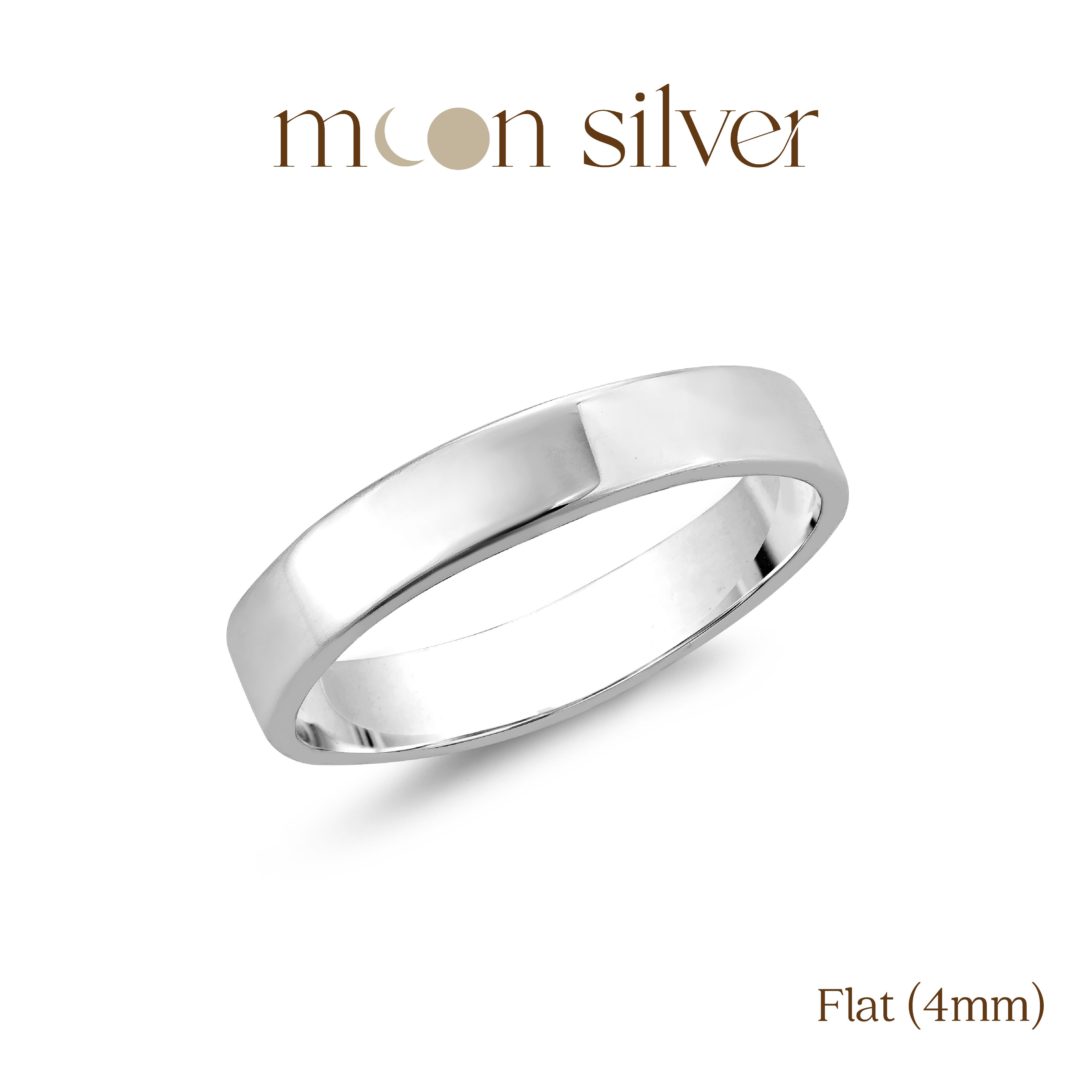 4mm Ring / 925 Pure Sterling Silver