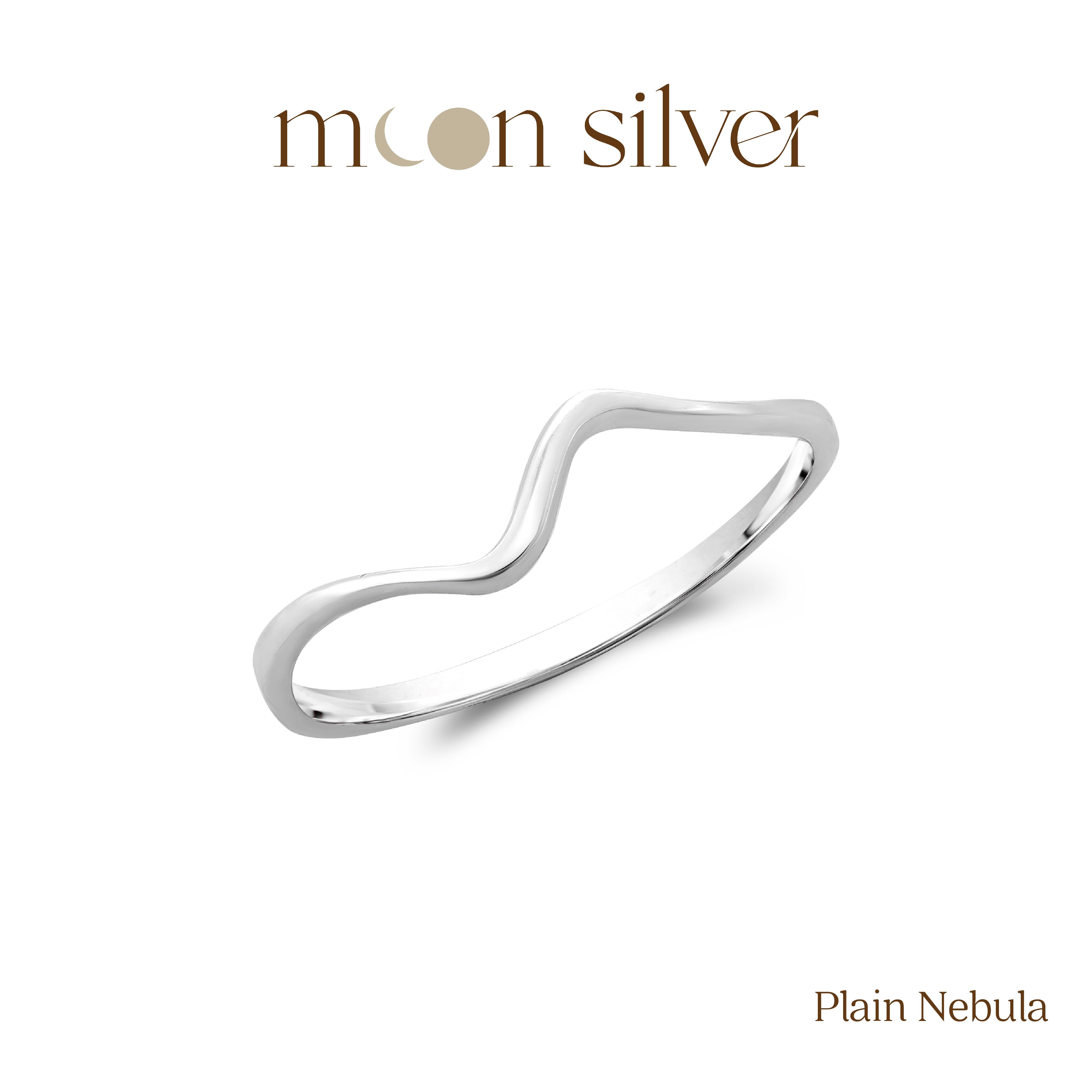 Plain Nebula Ring / 925 Pure Sterling Silver