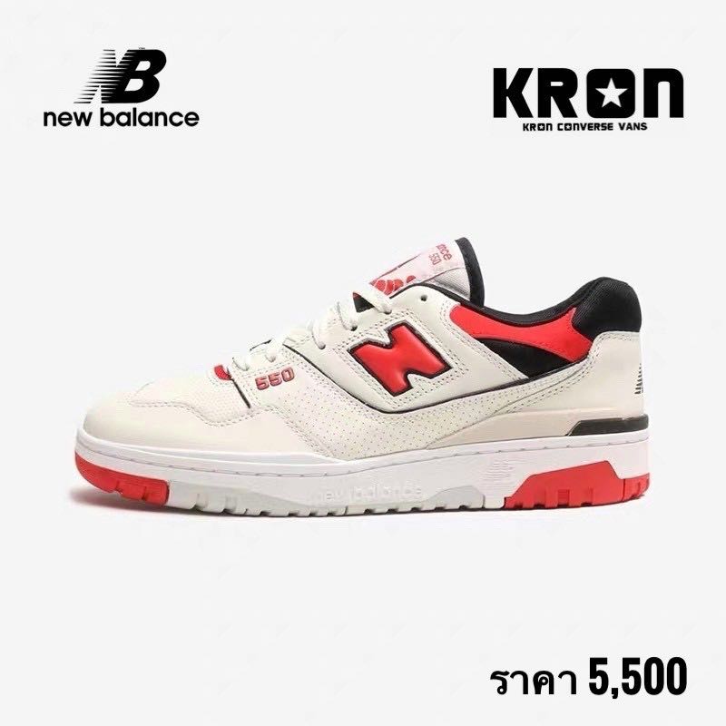 NEW BALANCE 550 CHILE RED รองเท้าผ้าใบหนัง