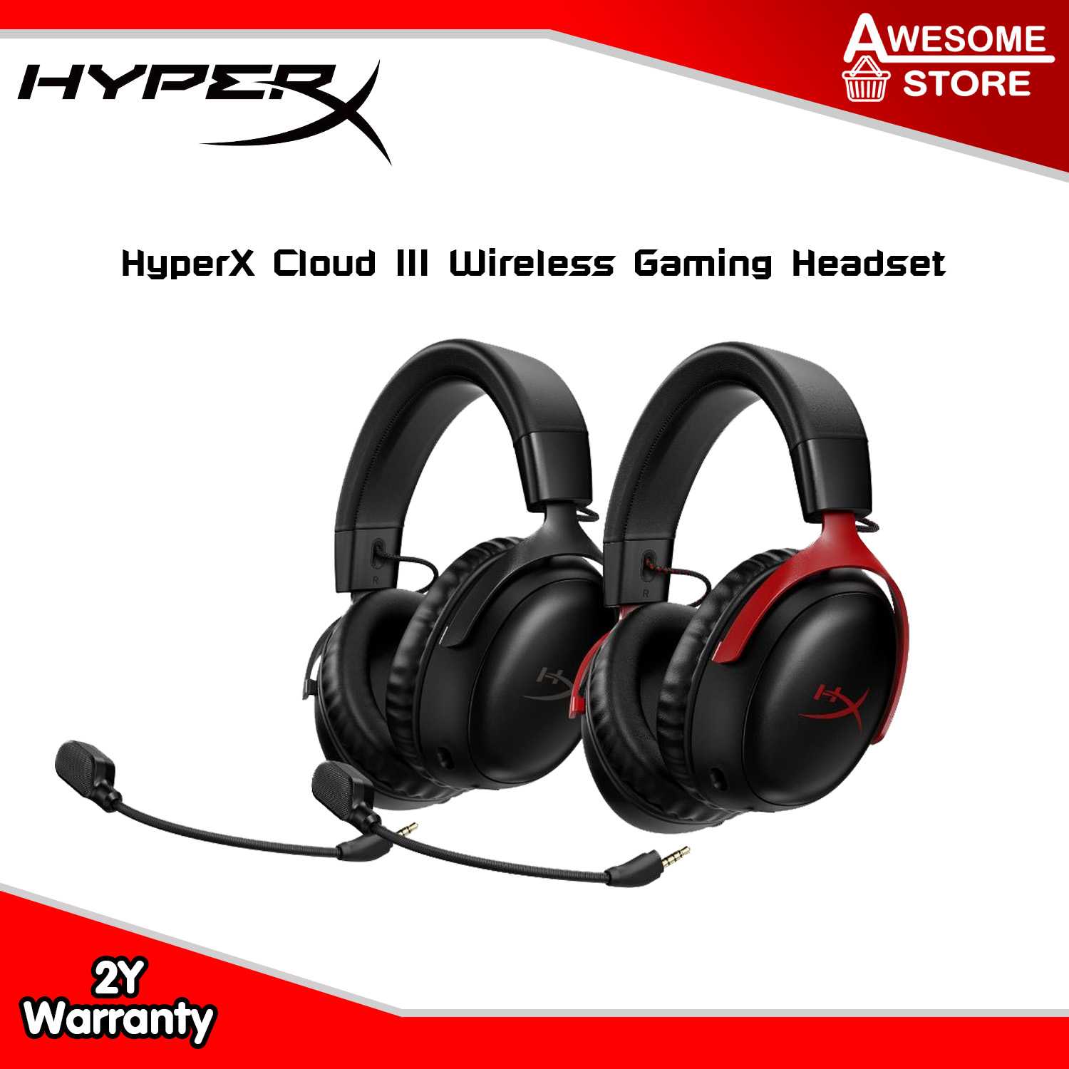 NEW HyperX Cloud III Wireless Gaming Headset  หูฟังเกมมิ่ง