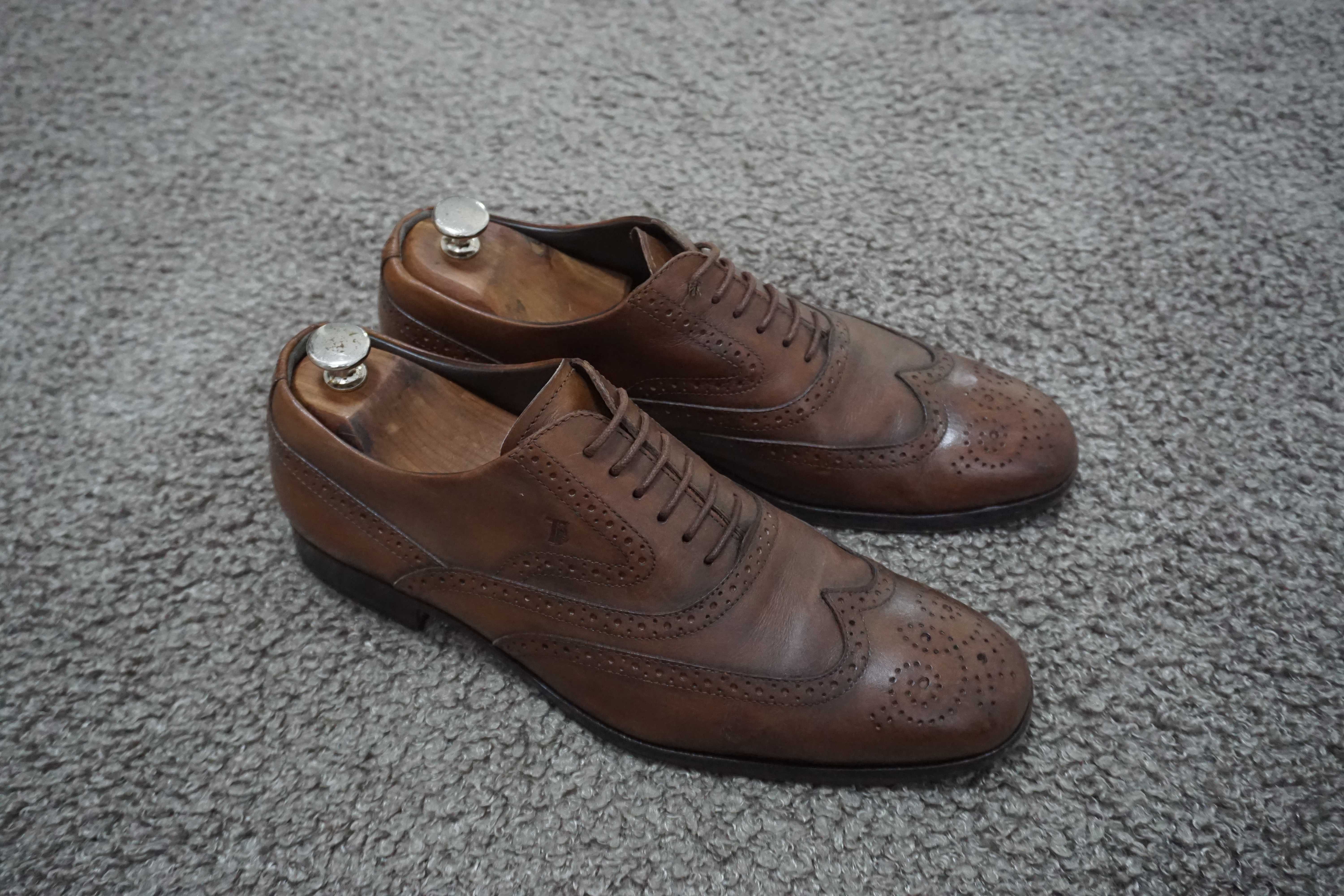 TOD'S LACE-UP SHOE IN LEATHER size 8.5