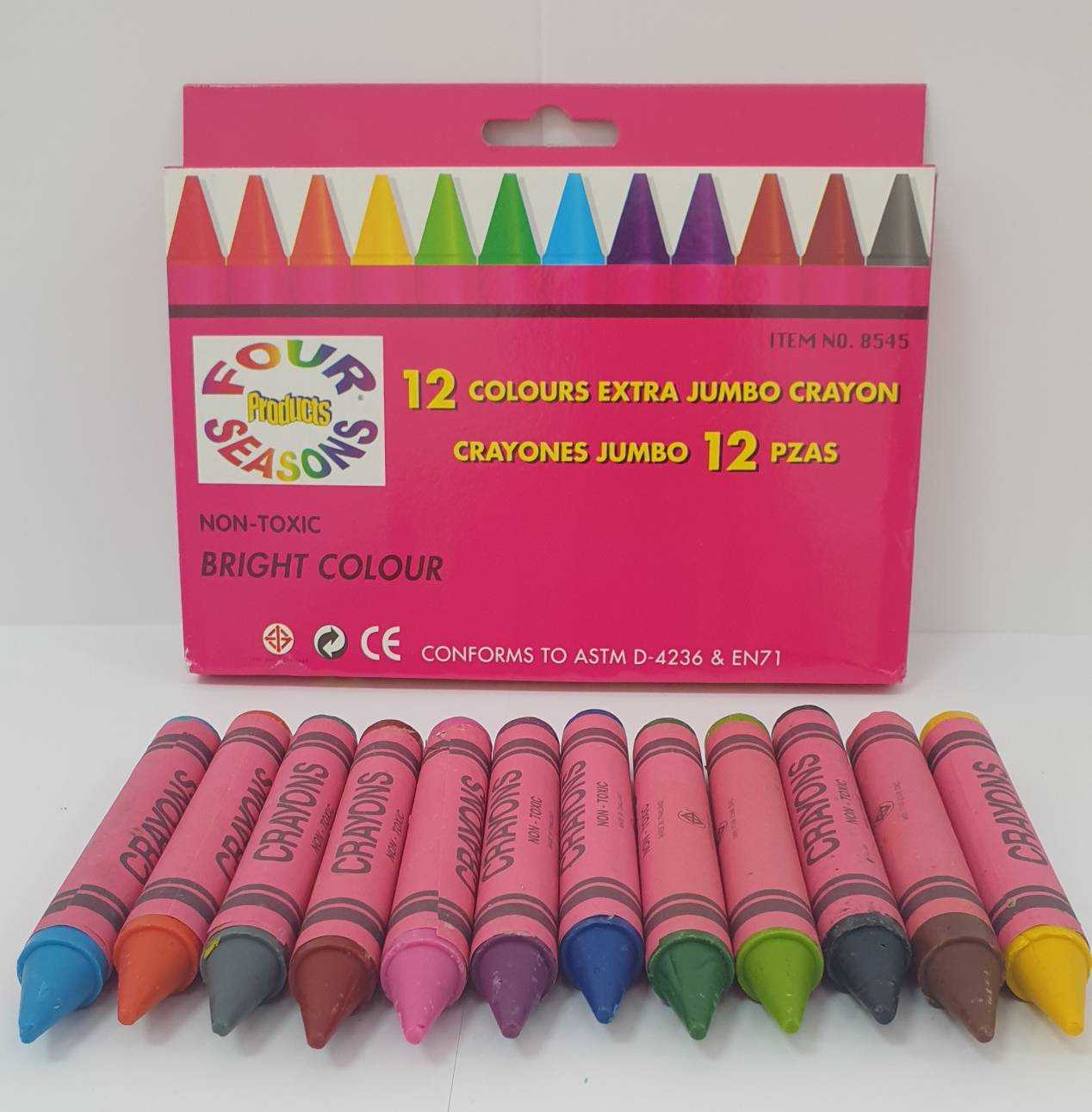 สีเทียนไซส์จัมโบ้ 12 สี