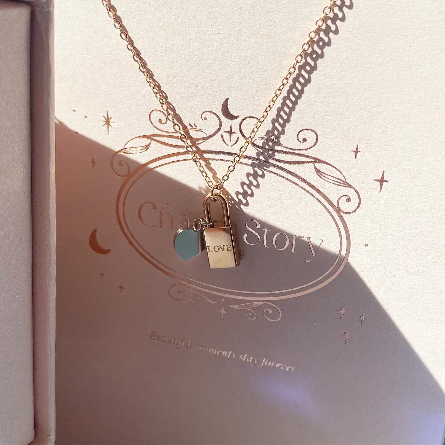 สร้อยคอ love lock heart 