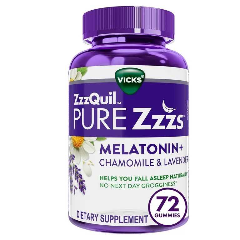 Vicks Zzzquil Pure Zzzs Sleep  Gummies, 2mg Mela 72   กัมมี