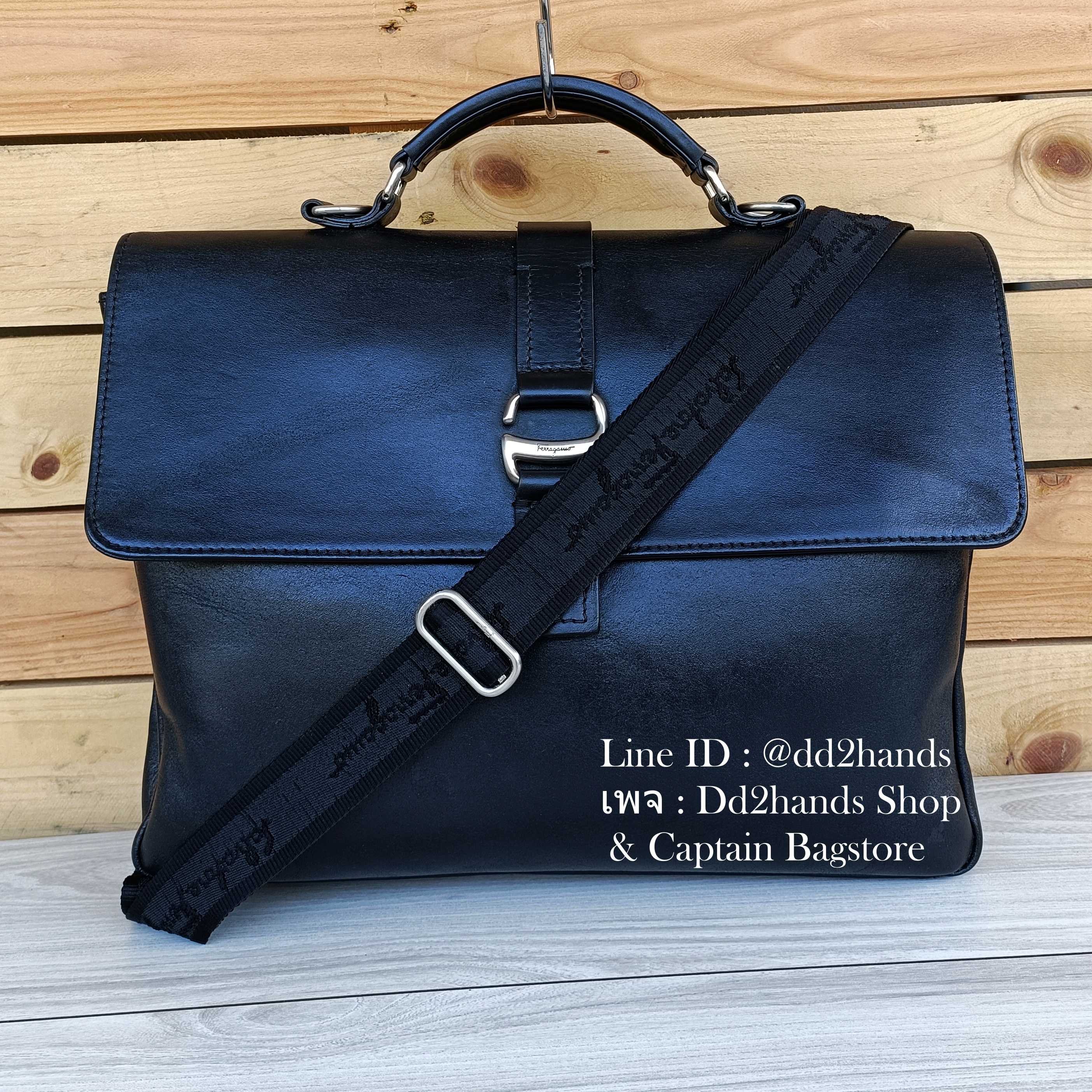 Salvatore Ferragamo Genuine Leather Business Bag