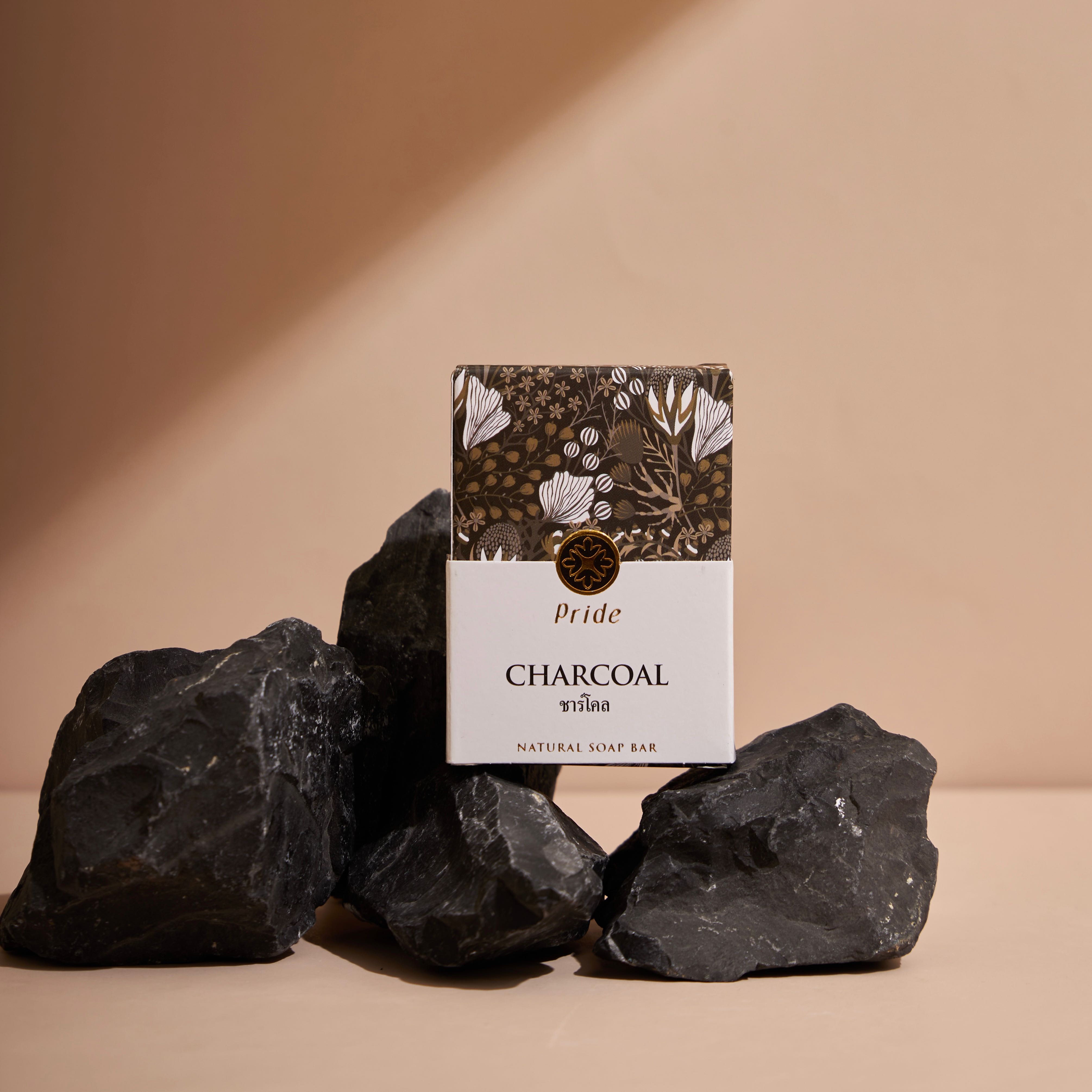 Pride Natural Soap สบู่ก้อนบำรุงผิวจากธรรมชาติ - CHARCOAL SOAP