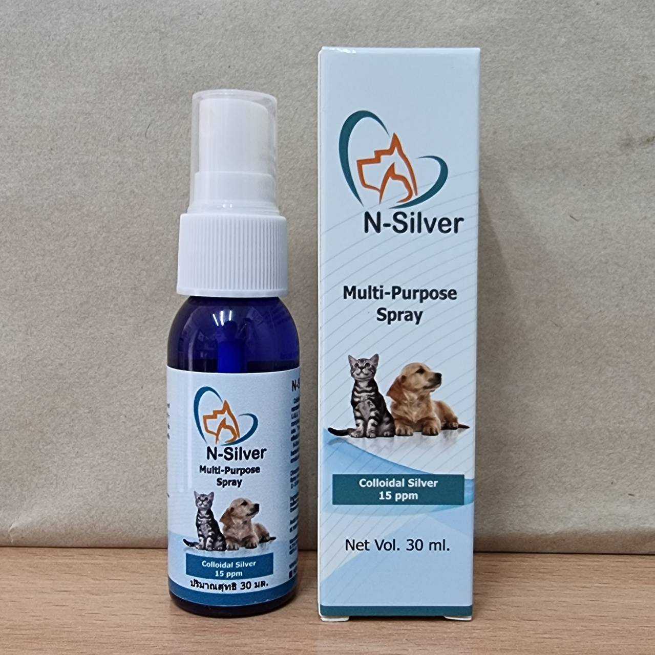 นาโนสเปรย์ N-Siver รักษาแผล ลดกลิ่นปาก สัตว์เลี้ยง 30 มล. คุ้มกว่า