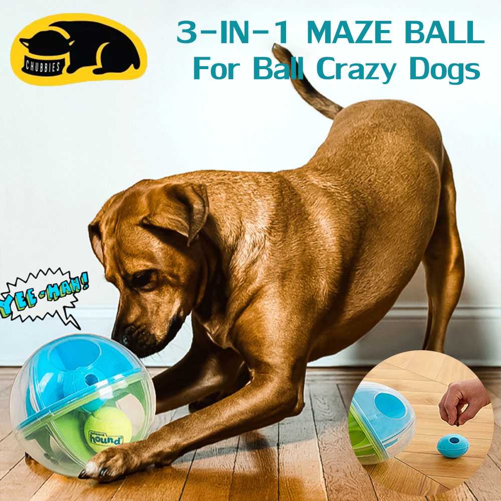 C272 ของเล่นสุนัข ลูกบอล 3-IN-1 MAZE BALL ซ่อนขนมให้หา For Ball Crazy Dogs ไม่ให้เหงาหรือเบื่อ