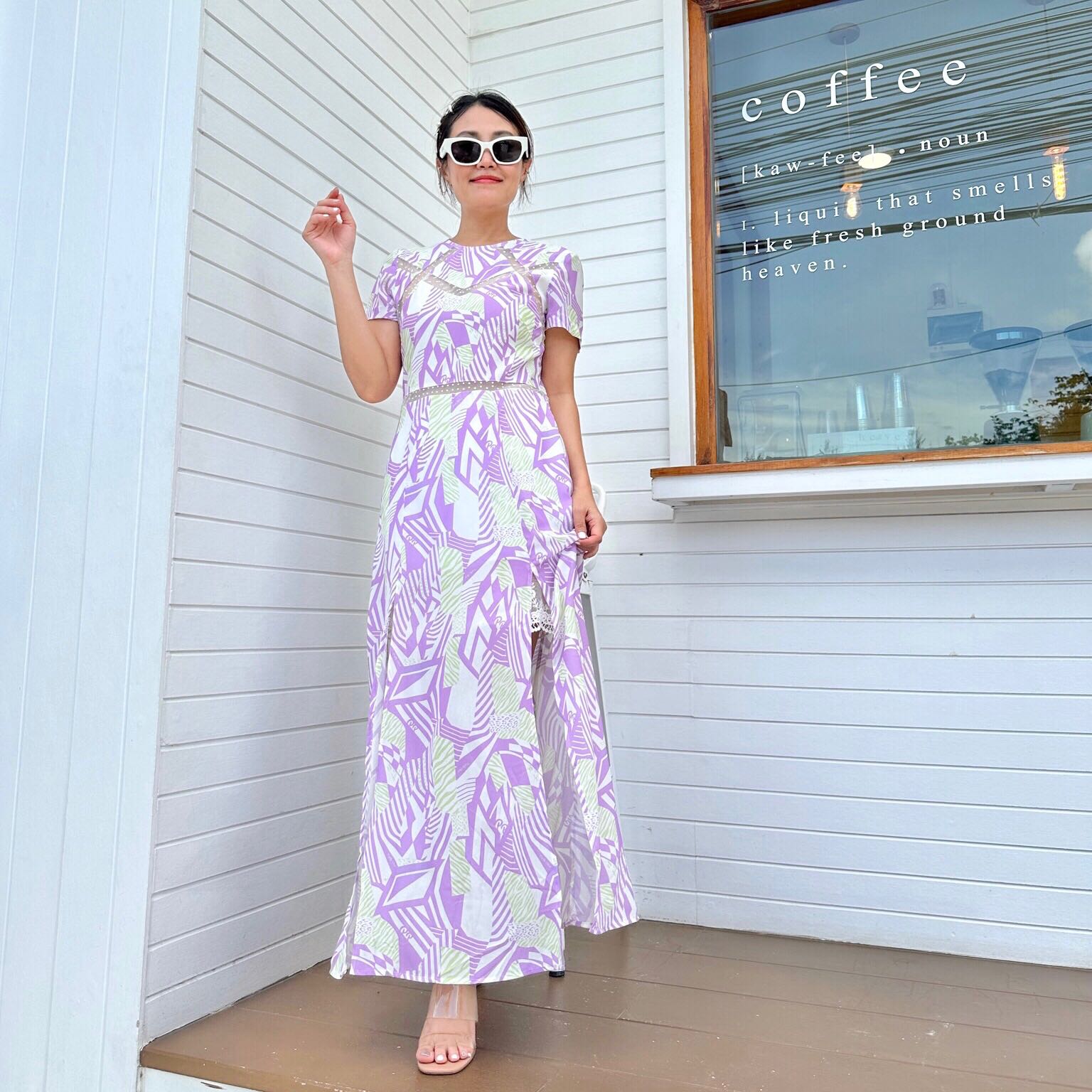 Zebra Maxi Dress มี 2 สี (พร้อมส่ง) - Pinploy Closet