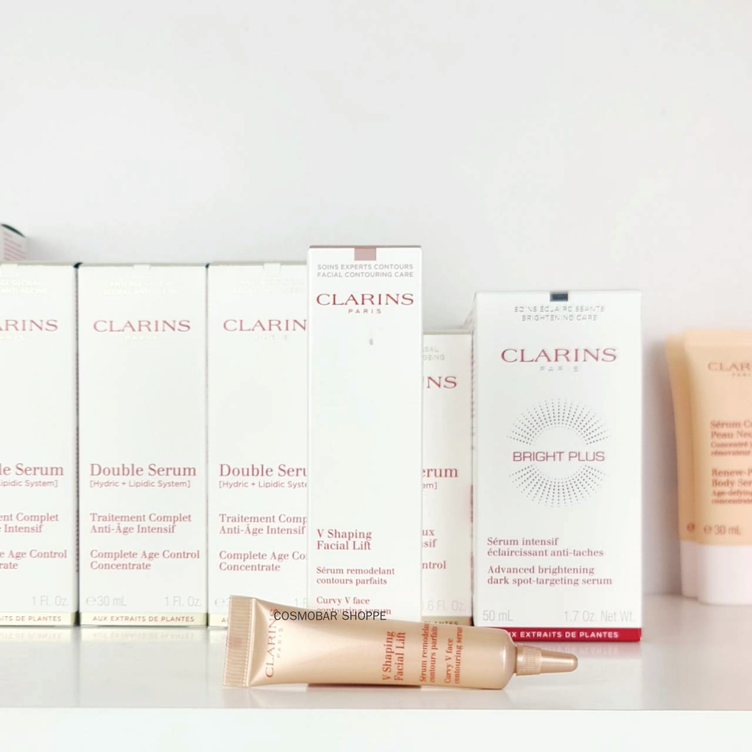 [ปรับผิวหน้าให้เรียว] Clarins - V Shaping Facial Lift Curvy Face Contouring Serum 10ml.