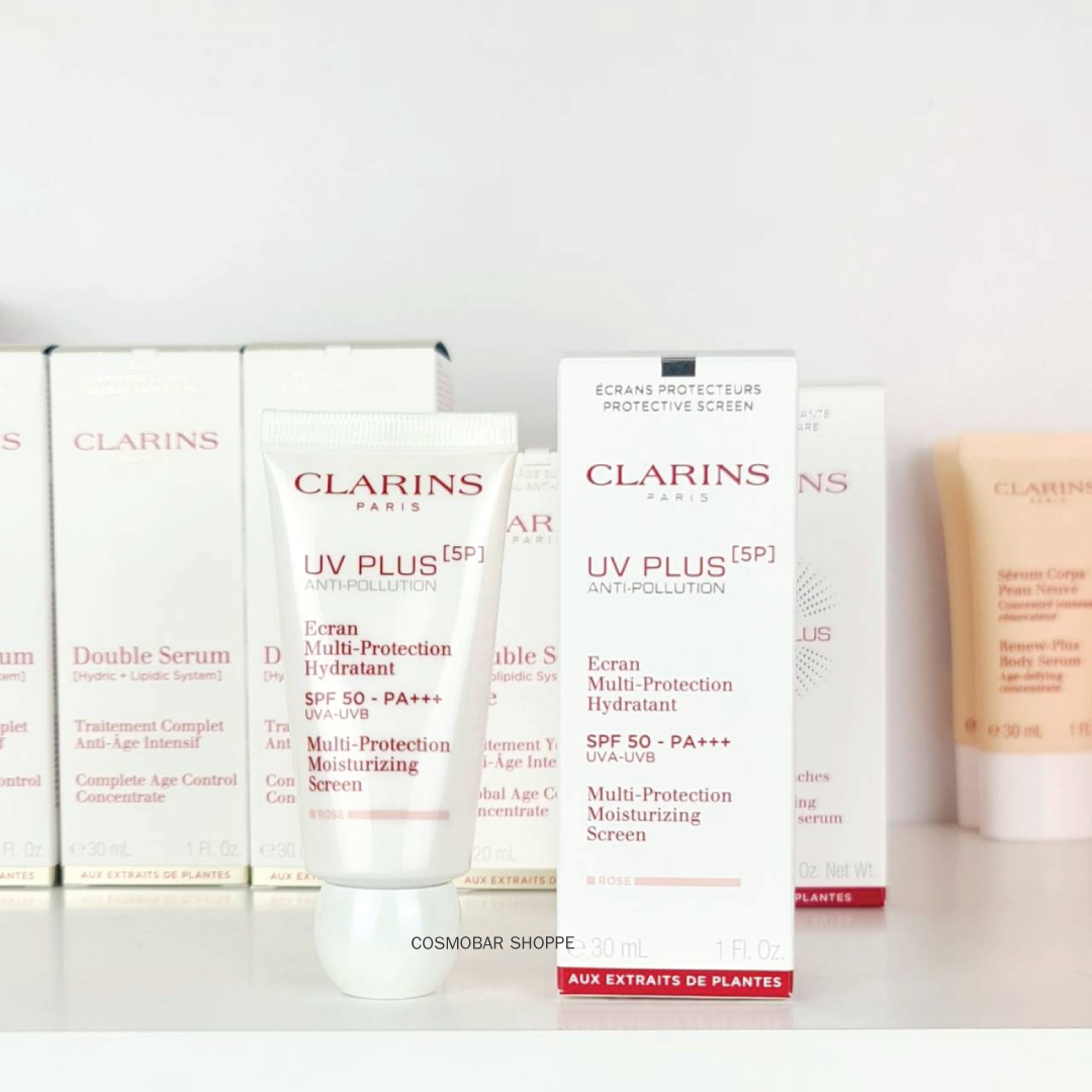 [ป้ายเคาน์เตอร์ไทย] Clarins - Rose UV Plus 5P Anti-Pollution SPF50 PA++++ 30ml.