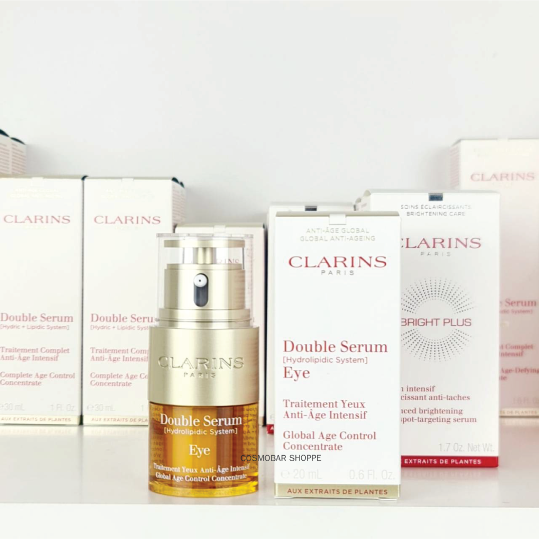 [ป้ายเคาน์เตอร์ไทย] เซรั่มออยล์ลดตาบวม Clarins - Double Serum Eye 20ml.