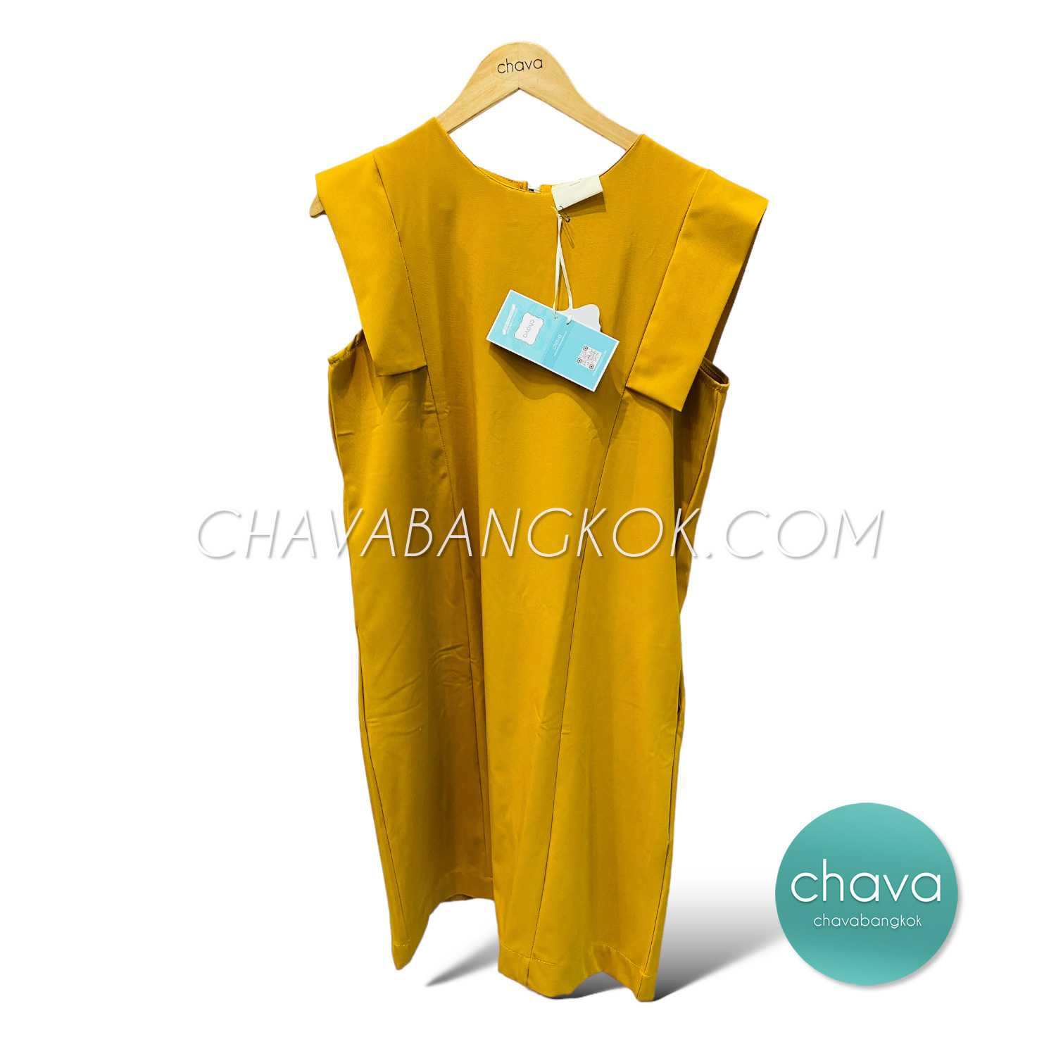 เสื้อ Mini Dress (สีเหลือง)