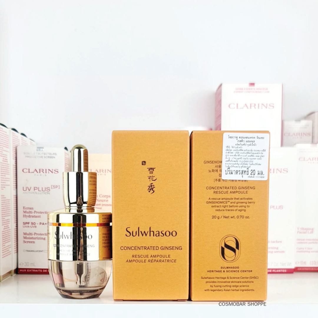 [ป้ายเคาน์เตอร์ไทย] ฟื้นบำรุงผิวแบบเร่งด่วน Sulwhasoo - Concentrated Ginseng Rescue Ampoule 20ml.